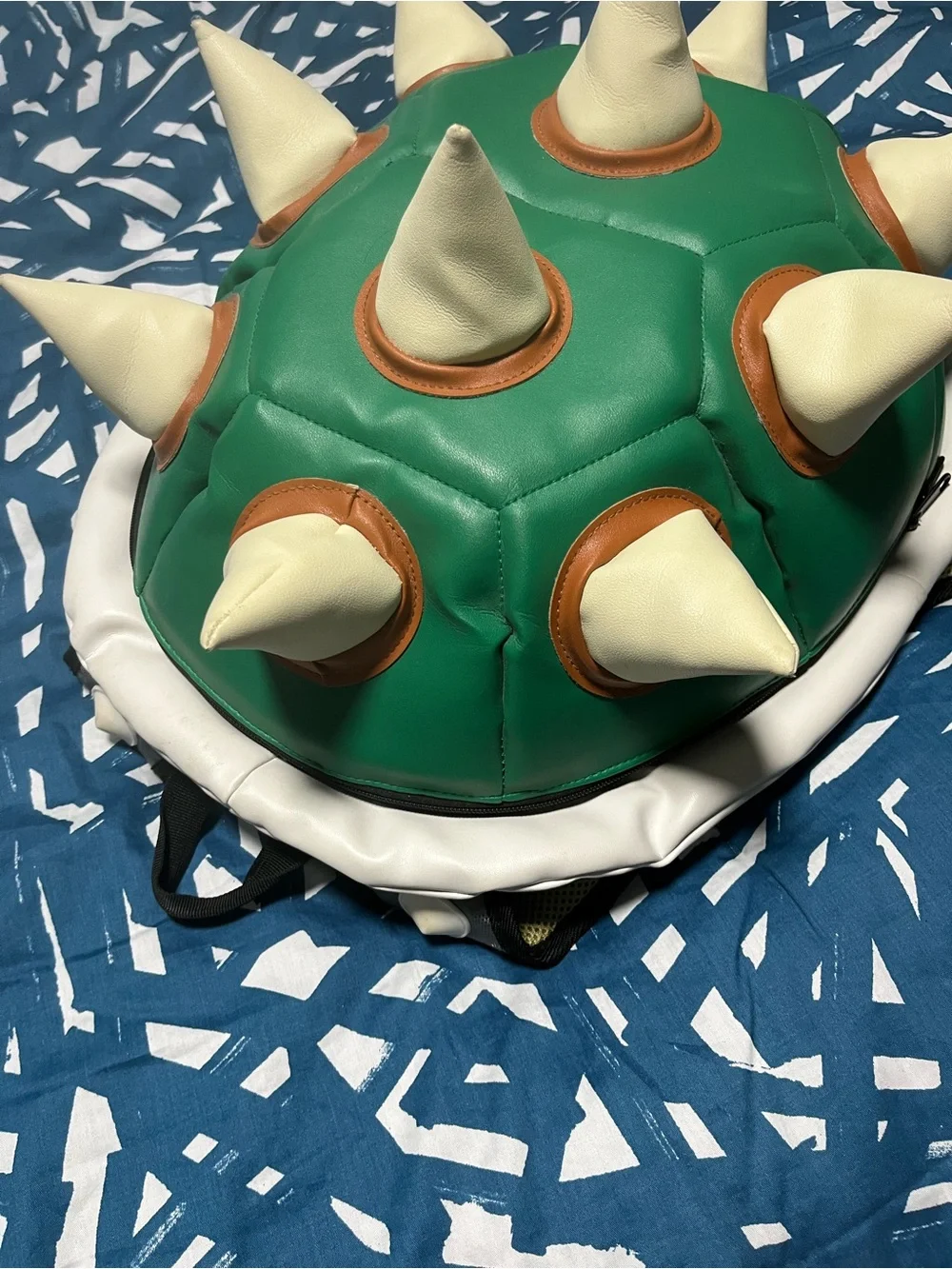 Super Mario Green Spiked Bowser Shell Backpack- Barely Used Excellent Condition